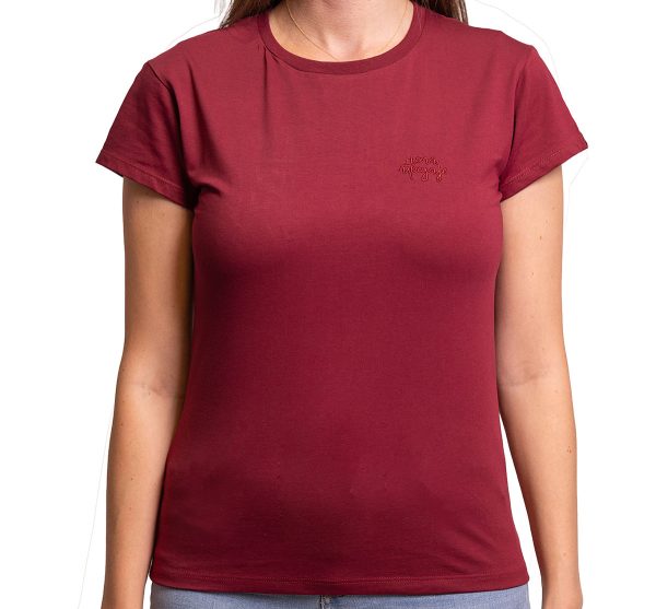 Црвен цвете бордо женска