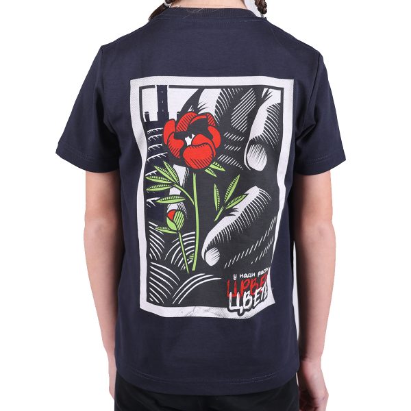 црвен цвете мајица дечија тегет