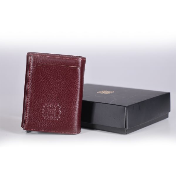 Бордо кожни новчаник - картице