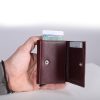 Бордо кожни новчаник - картице
