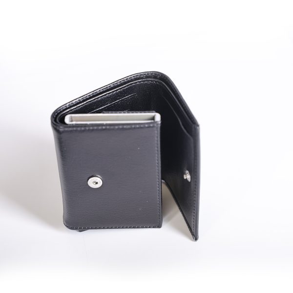 Црни кожни новчаник - картице