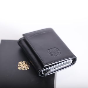 muski crni kozni novcanik ornament