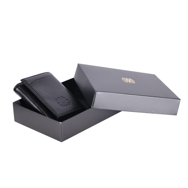 Црни кожни новчаник - картице