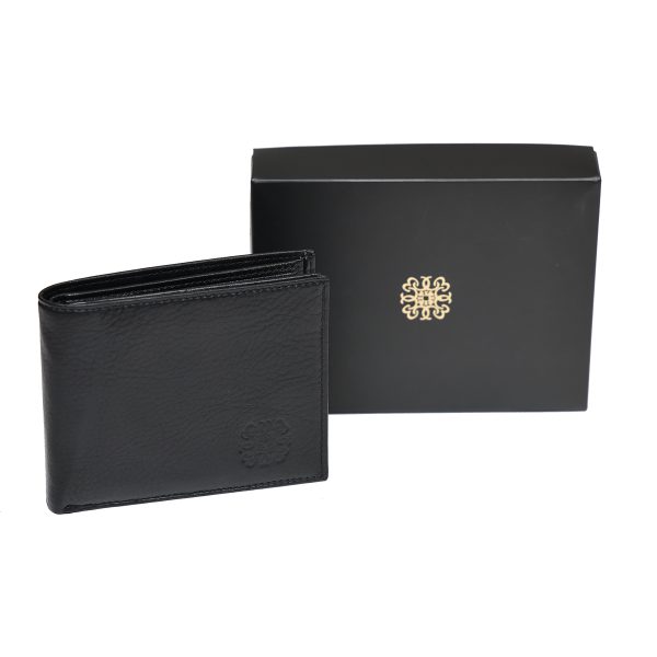 Црни кожни новчаник